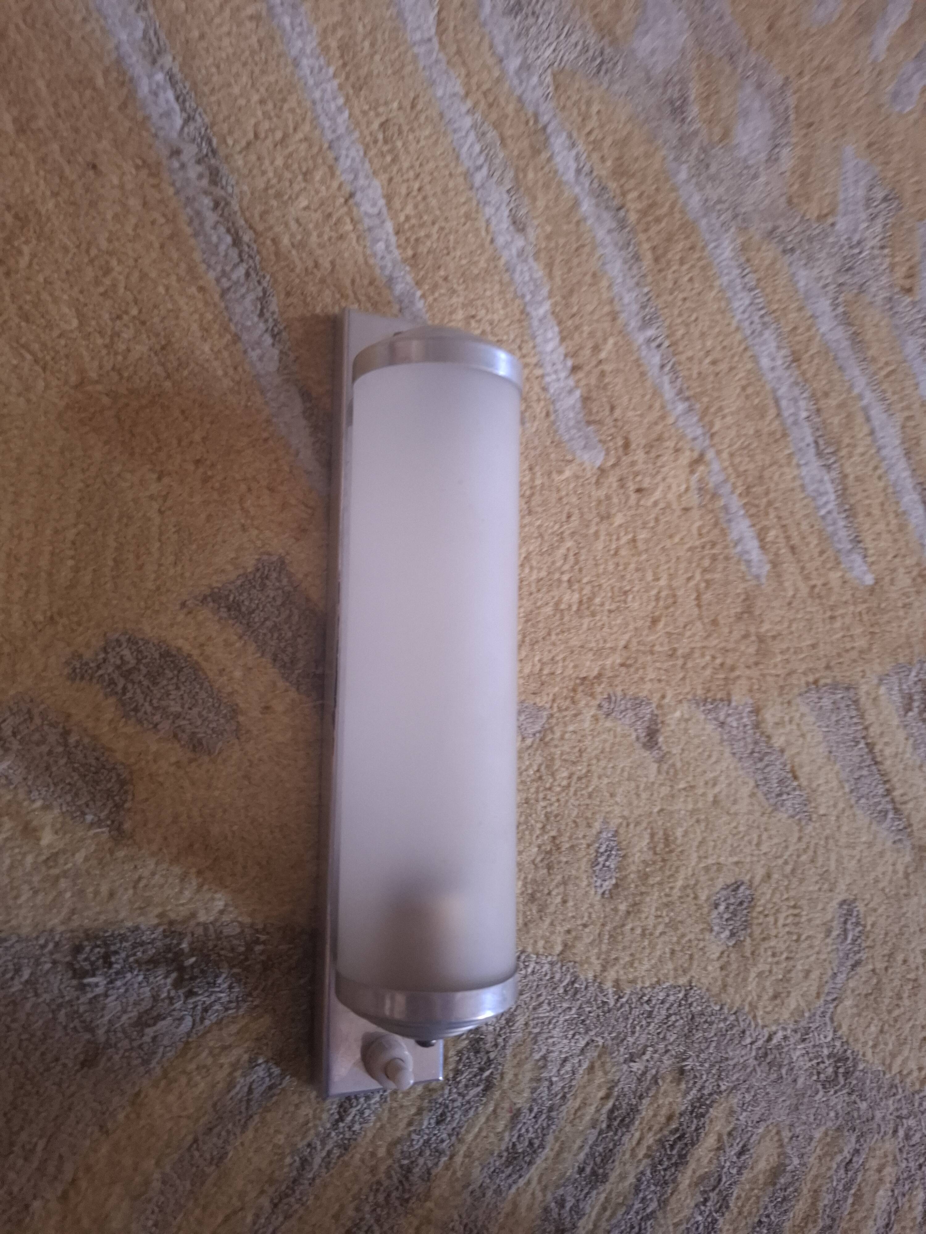 Art deco sand-glass wall light