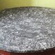 Table guéridon dessus marbre Napoléon III , pied central