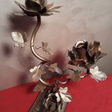 iron chandelier flower pattern and steel cast iron foot 2kg 40x24cm 1970