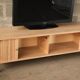 Scandinavian solid oak TV cabinet