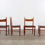 4er Set Teak Stühle von Vestervig Eriksen danish design Vintage
