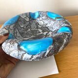 Vallauris Ashtray Pocket Empty Ceramic Blue Grey Antique Vase