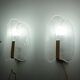 Wall sconces by Carl Fagerlund for Orrefors 1970s