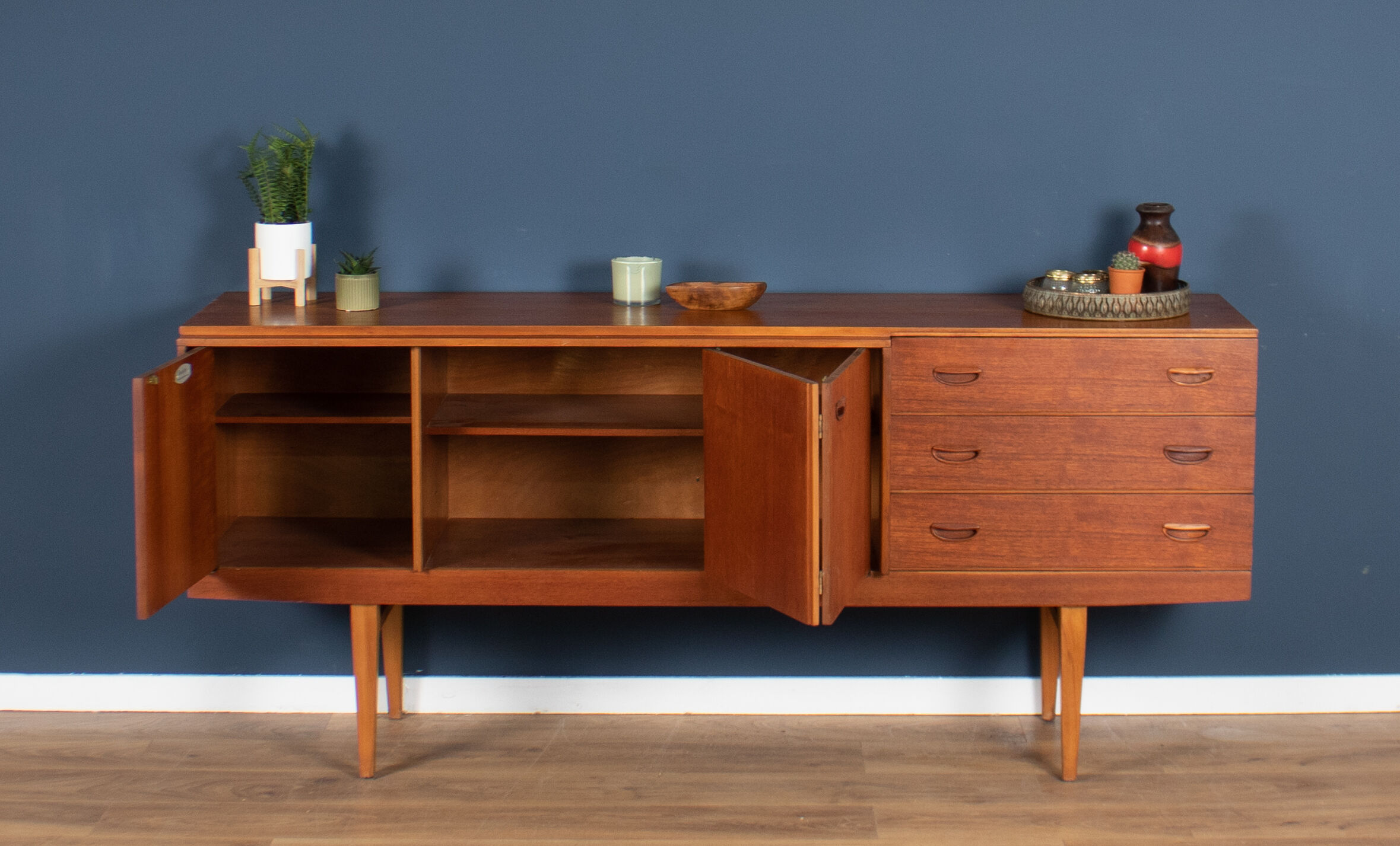 Retro teak 1960s beutility mid century sideboard