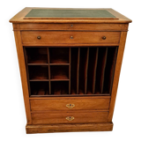 Meuble de métier écritoire en noyer XIXème