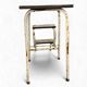 Vintage folding stool/kitchen step stool/ladder