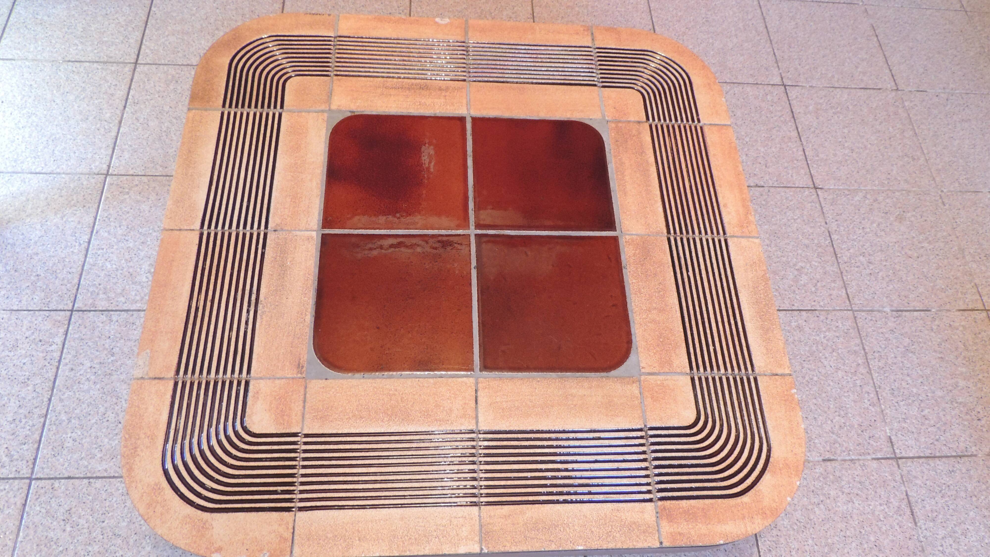 "Mambo" ceramic coffee table, Roger Capron, France, early 1970s