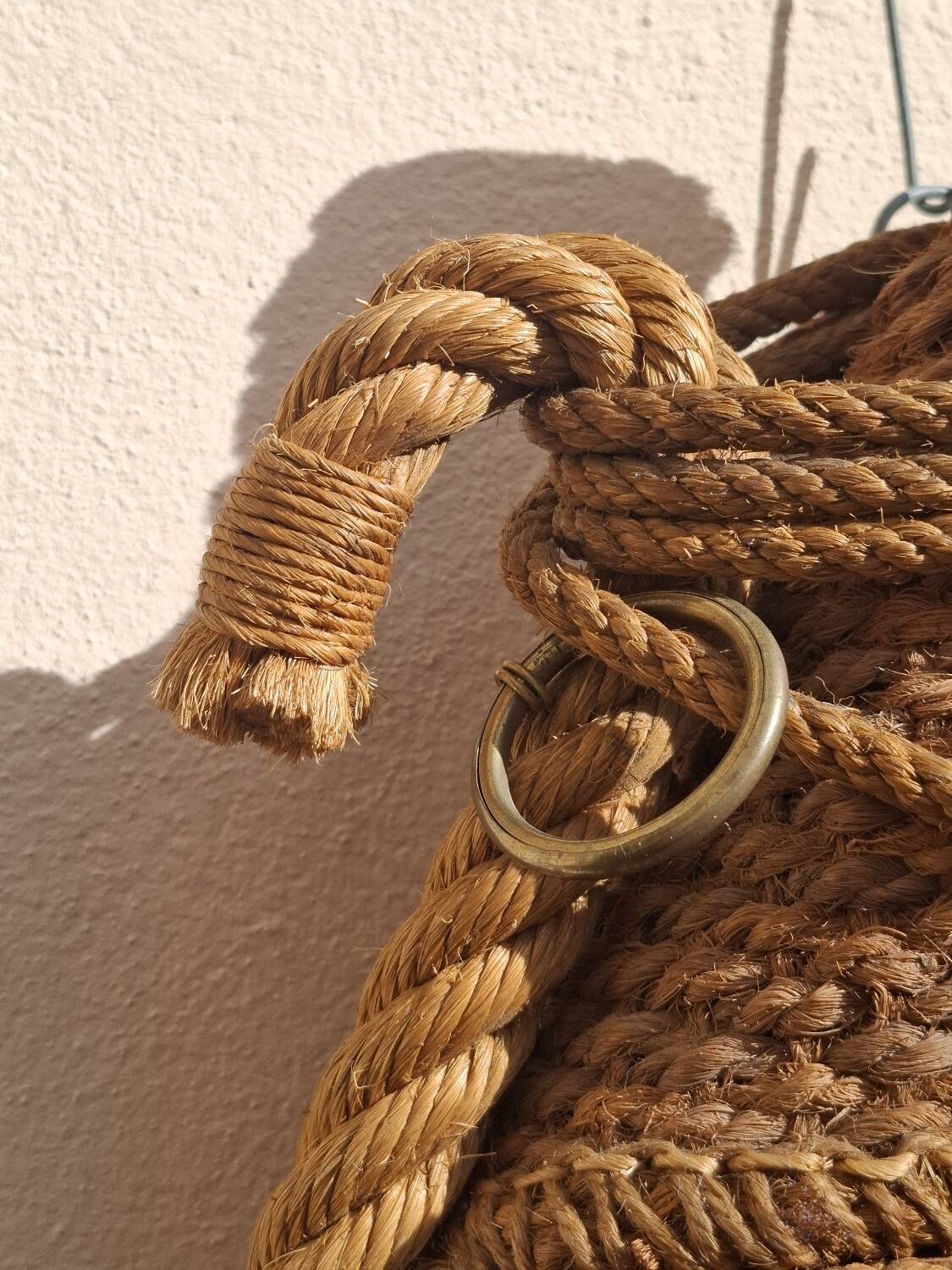 Rope mirror by Audoux-Minnet 1950