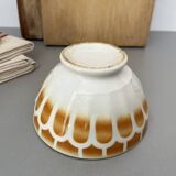 Faience faceted bowl