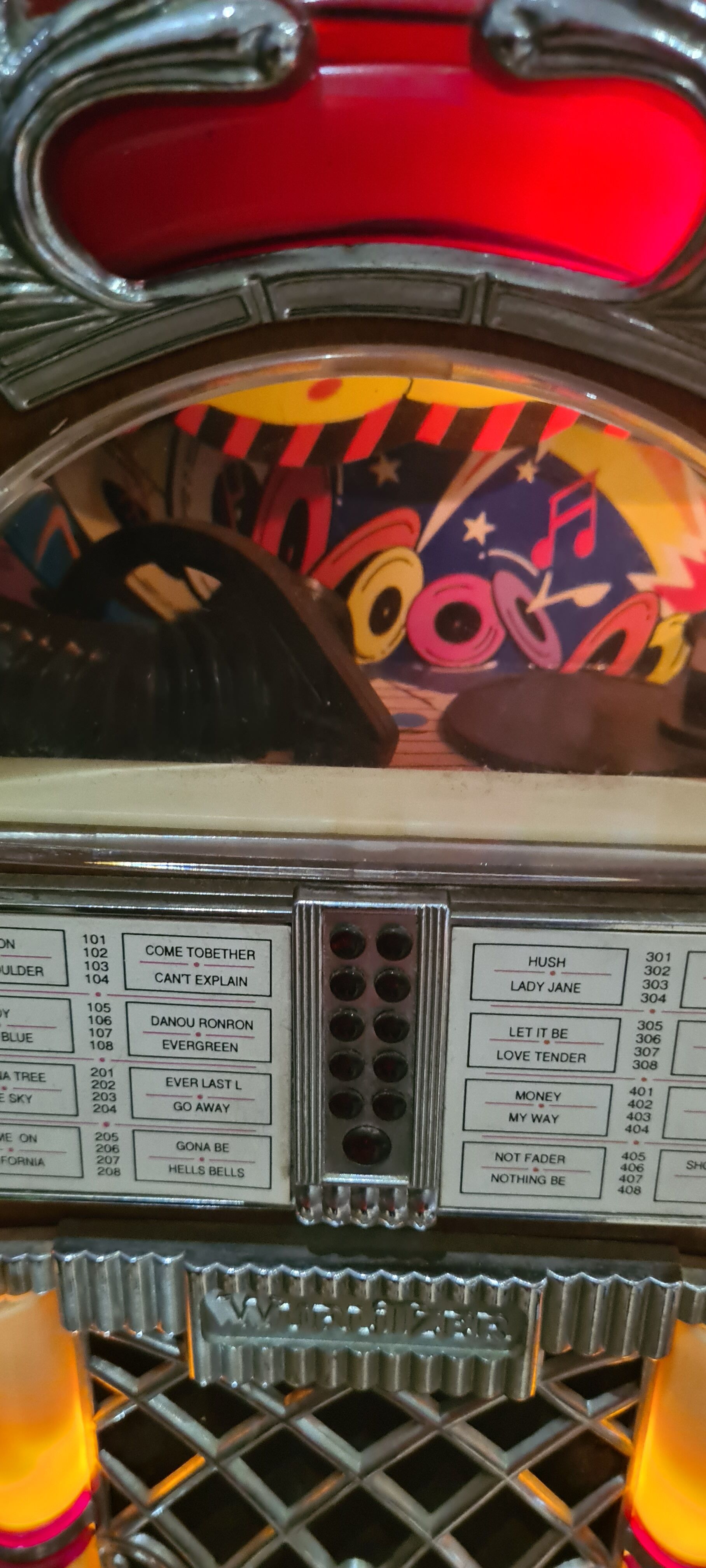 Jukebox wurlitzer cassette 1975 très deco