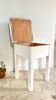 Vintage wooden trunk stool