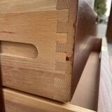 Mid-century scandinavian style chest of drawers dresser with plinth base, 1970s