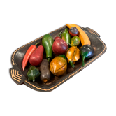 Plateau de fruits en bois