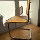 Paire de chaises cannées italiennes design Breuer