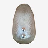 murano glass shell wall light