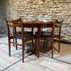 Teak table, vintage Scandinavian style from the 1960s, with hidden extension