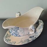 Creil Montereau iron clay sauce boat