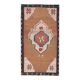 1970s vintage Turkish Oushak handmade wool cotton brown area rug 180x345