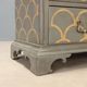 Antique drop-leaf secretary cabinet, neoclassical style, walnut, 20th century.