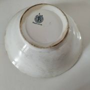 Antique salad bowl from Moulin des Loups, blue Marie-Louise pattern