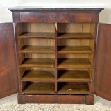 19th century sideboard in mahogany and black granite