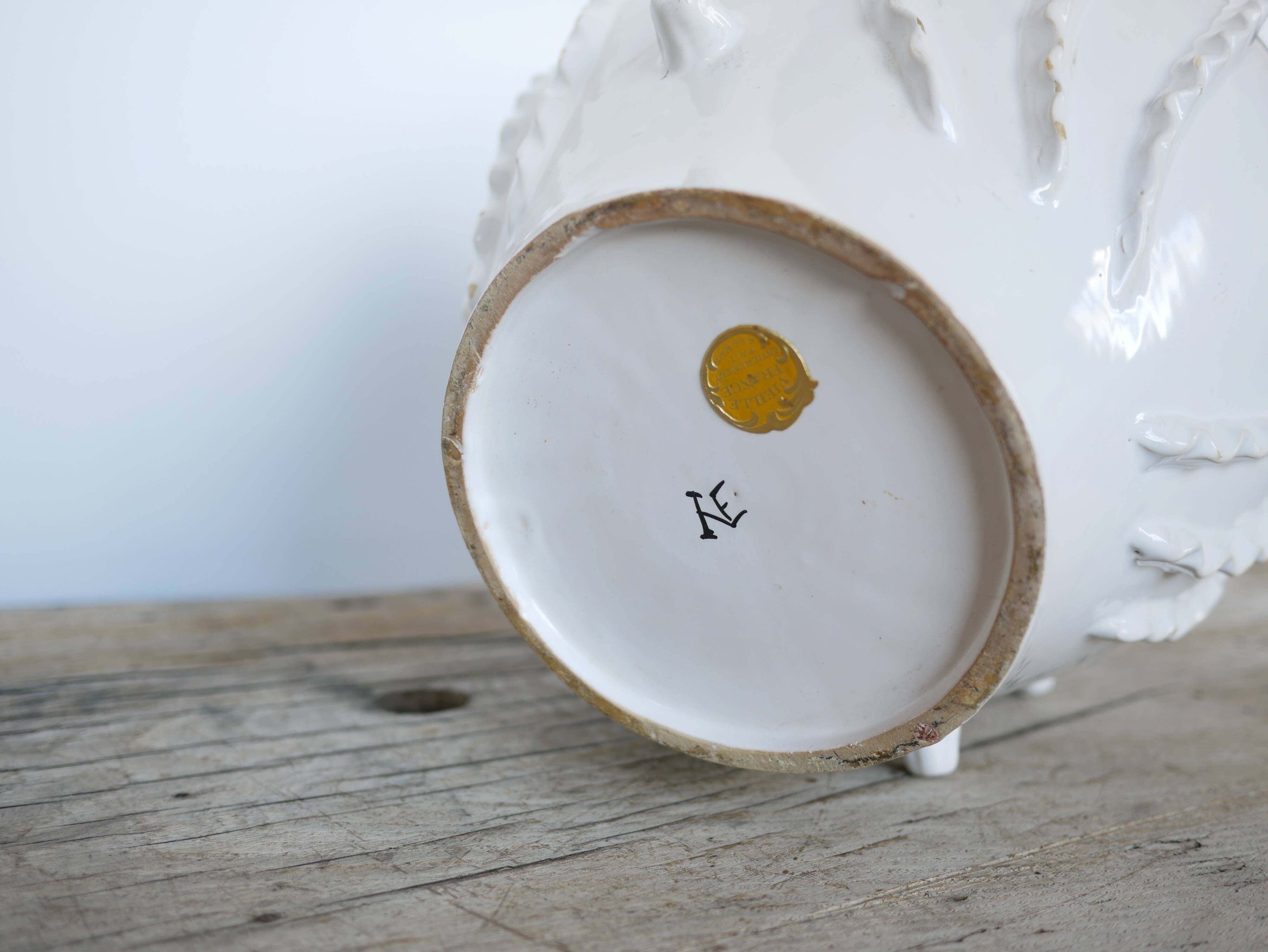 Vintage ceramic vase by Emile Tessier