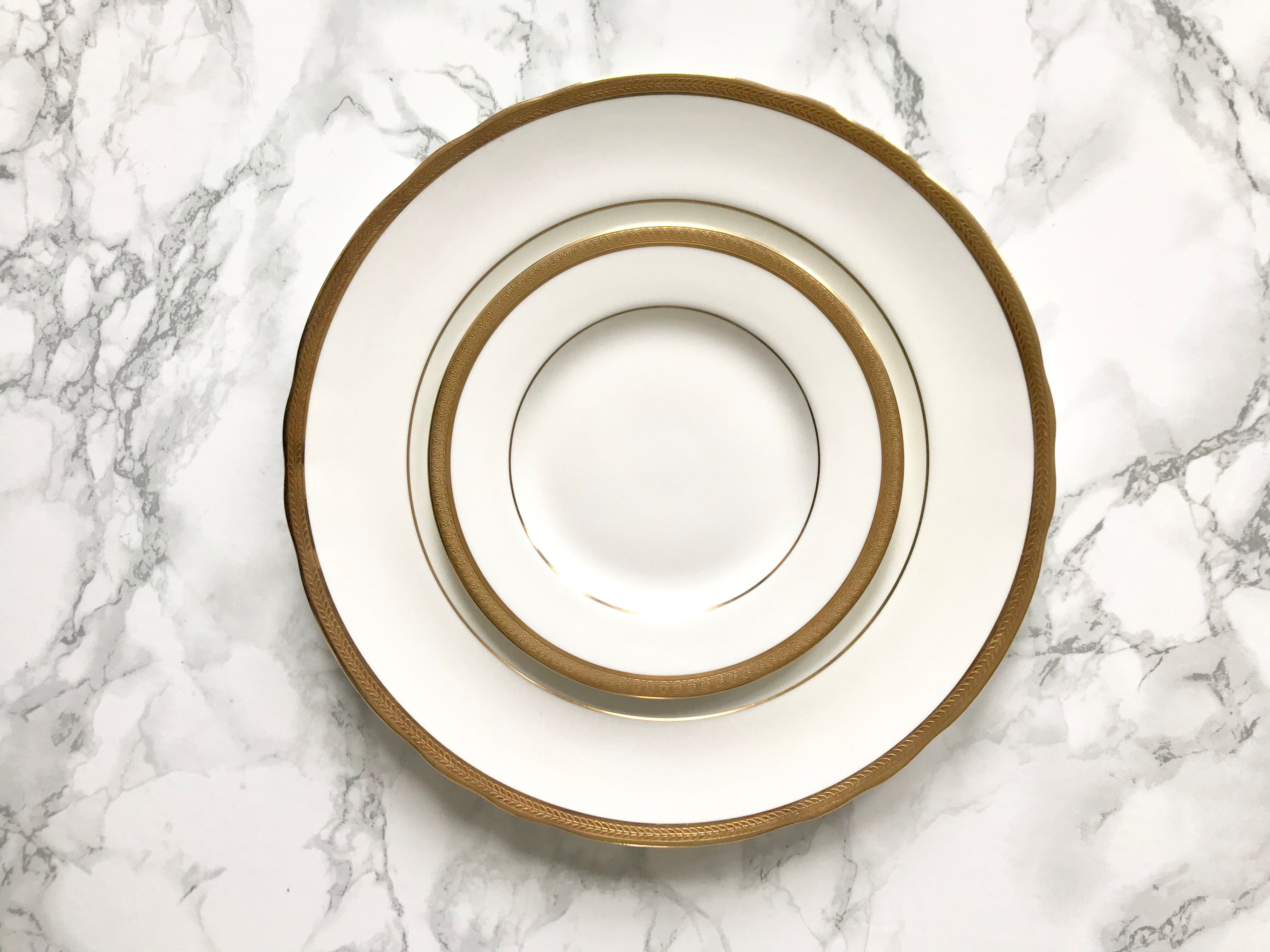 English porcelain dessert service