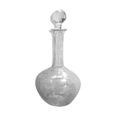 Carafe française en verre ciselé