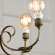 Art-deco brass chandelier, 1930s