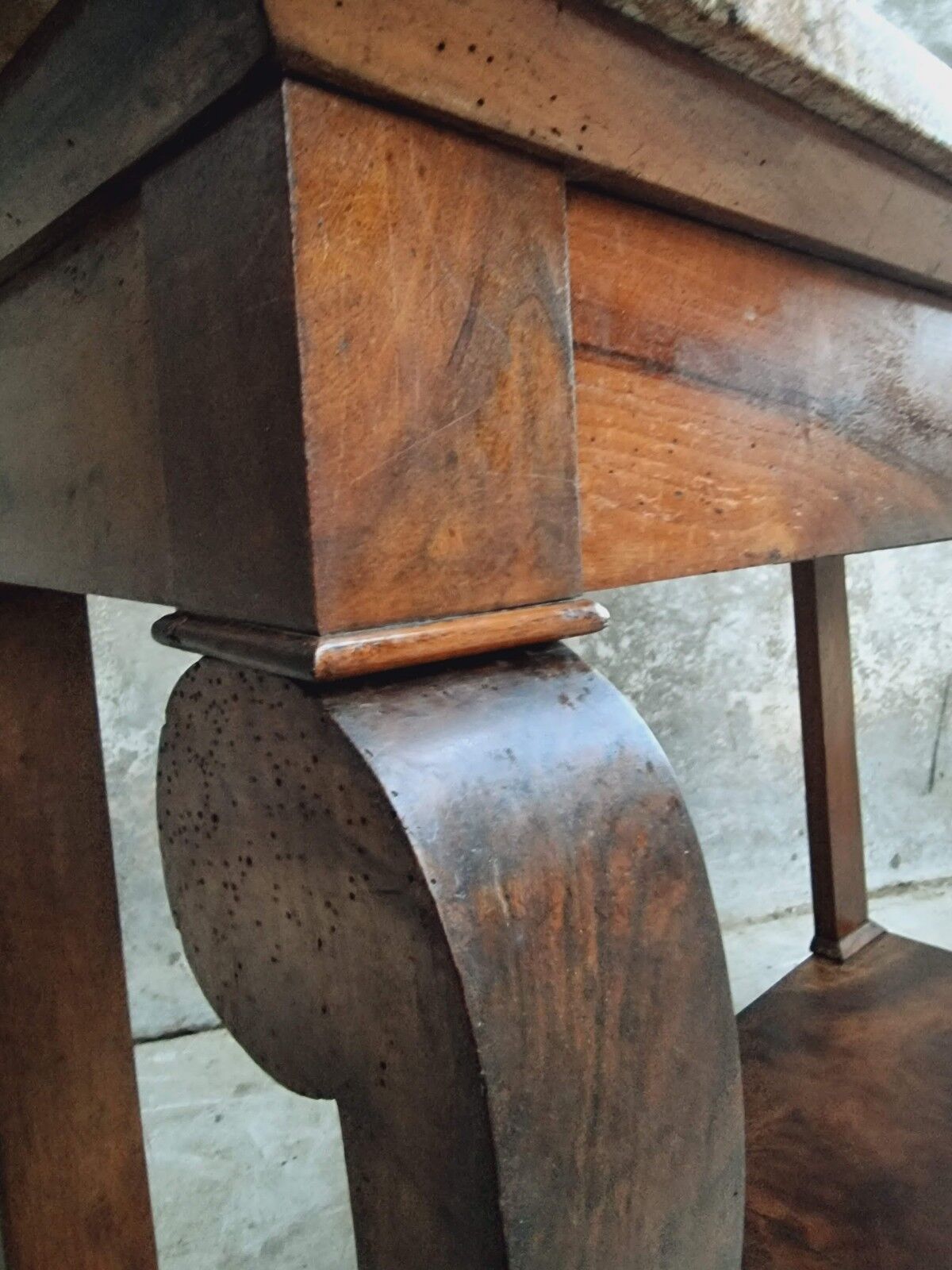 Antique side table trumeau or console table mahogany
