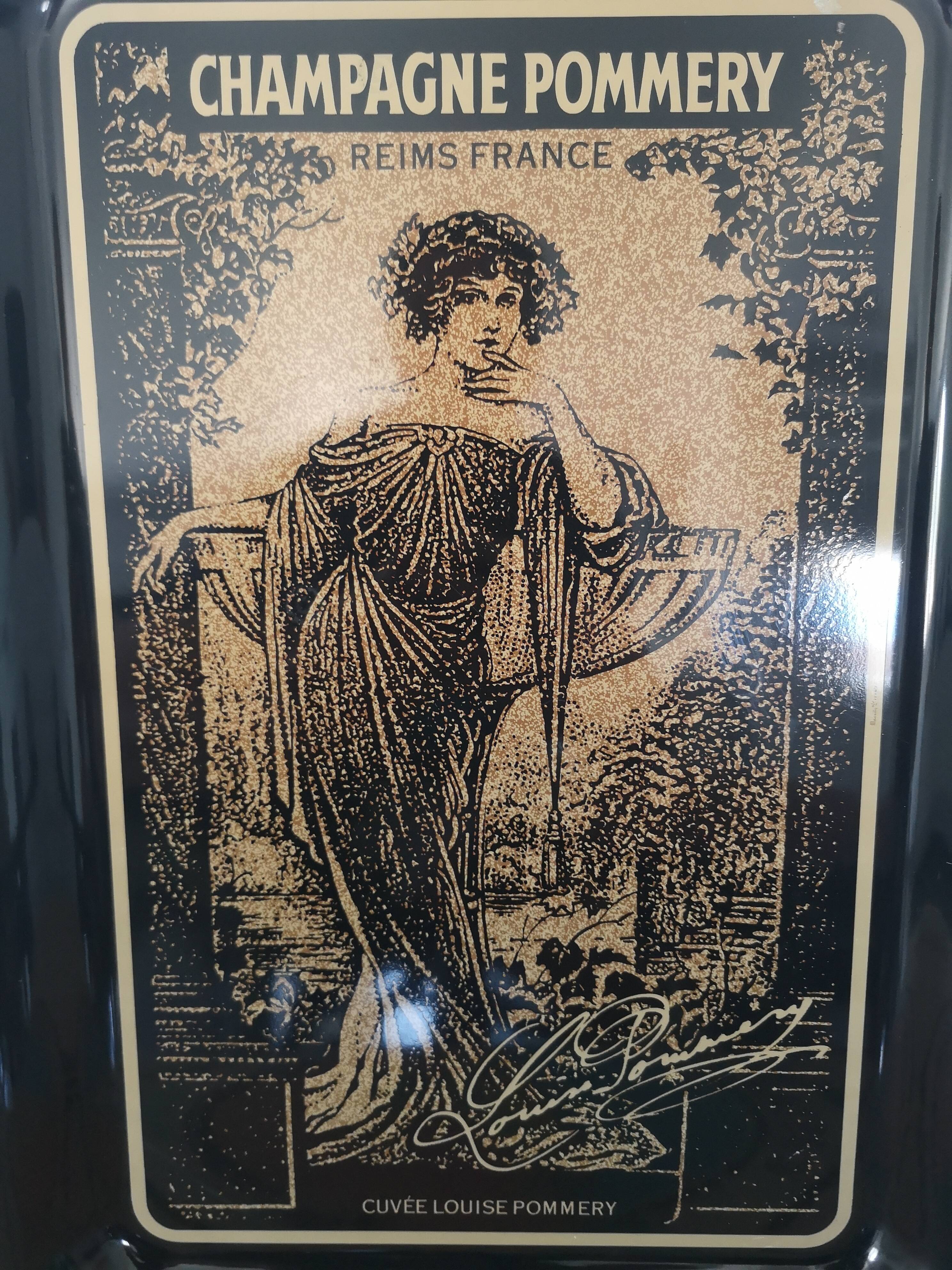 Champagne Pommery Reims advertising tray