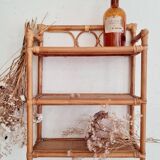 Old rattan shelf