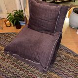 Fauteuil aubergine