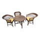 Dark rattan winter garden furniture