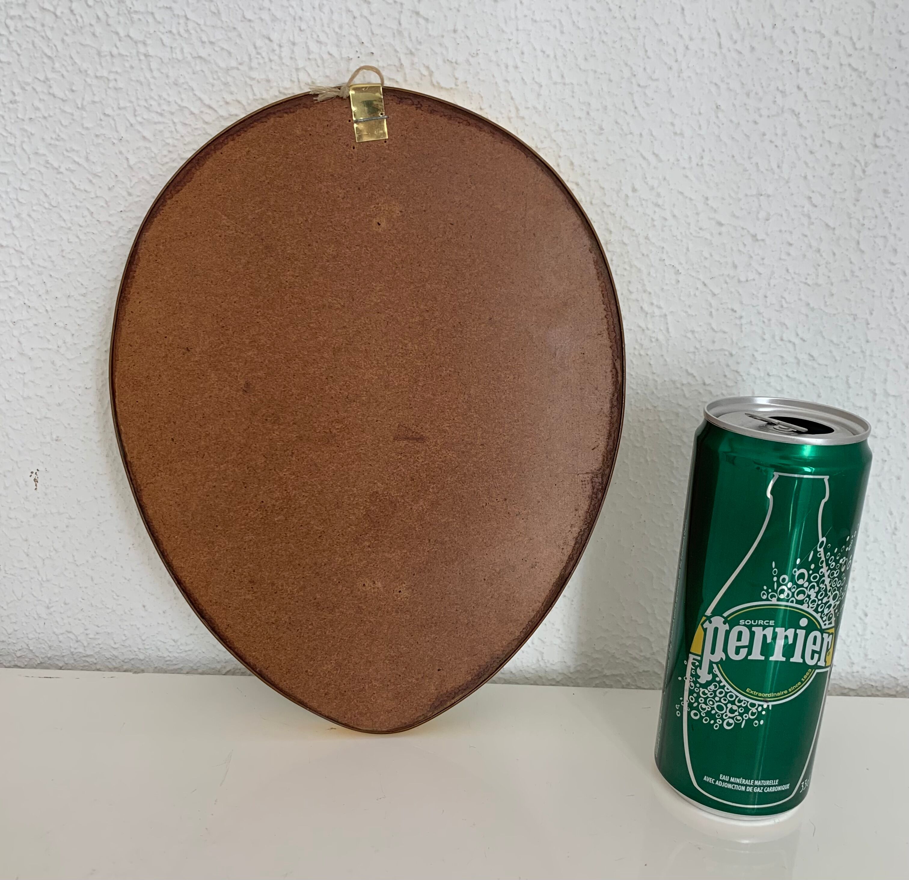 Vintage mirror 1960 asymmetrical mirror - 25 x 20 cm