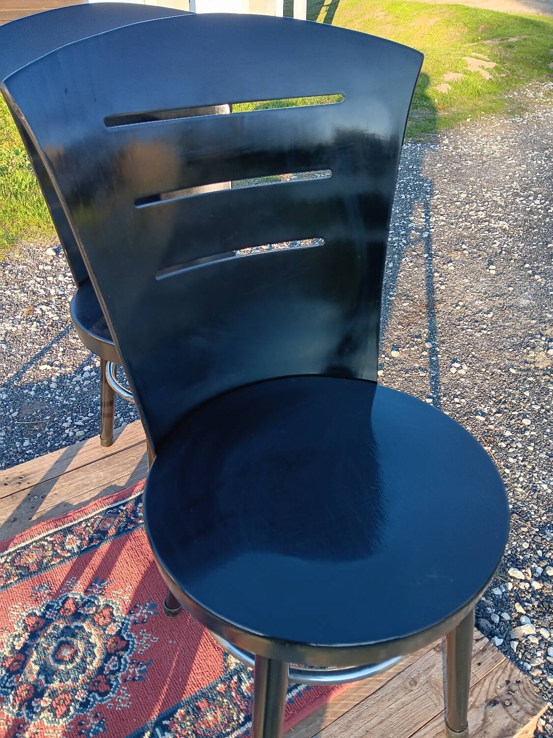 Lot of 4 vintage Baumann chairs