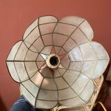 Pearly flower hanging lamp
