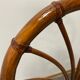 4 vintage woven rattan chairs