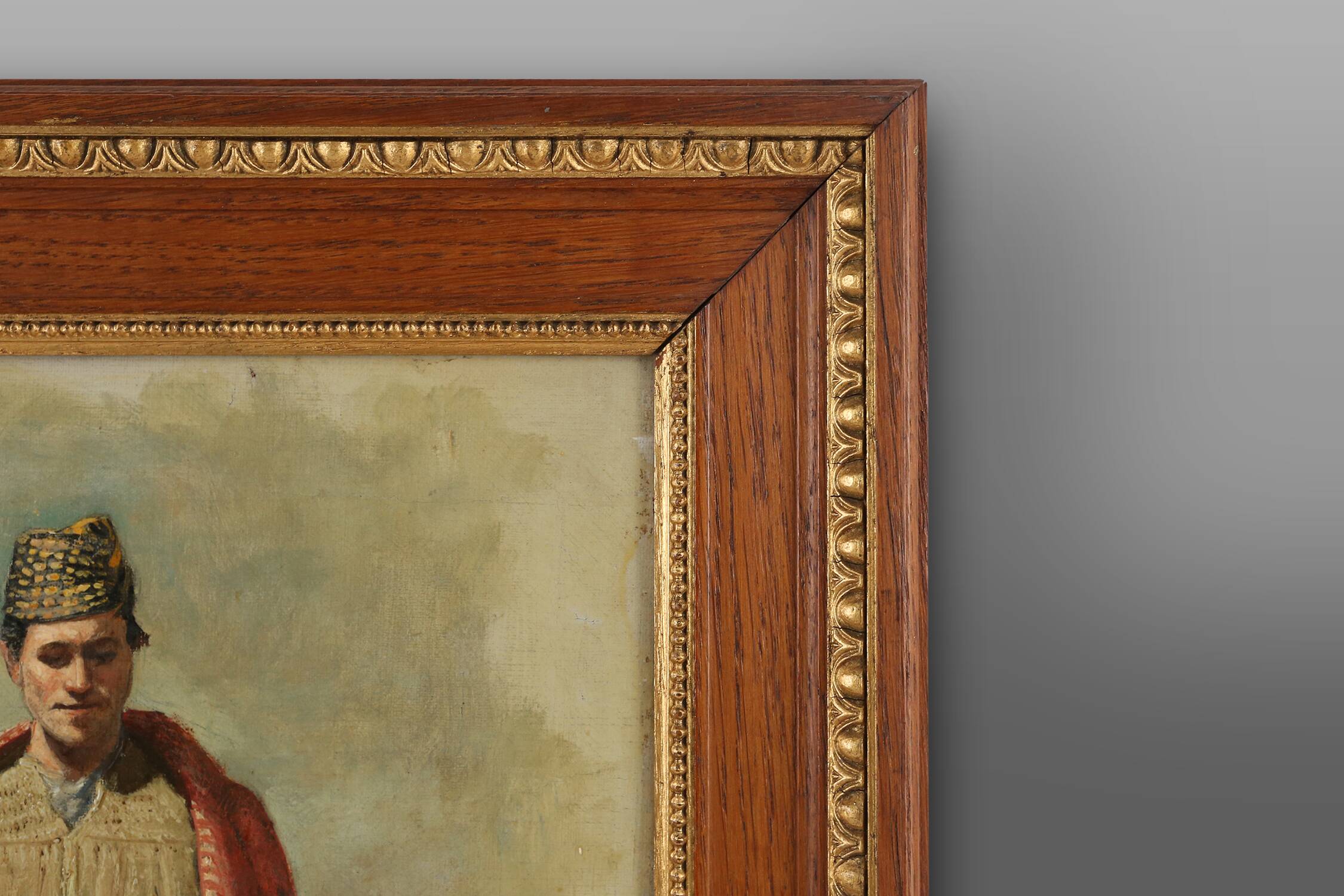 Peinture d'un homme vers 1850