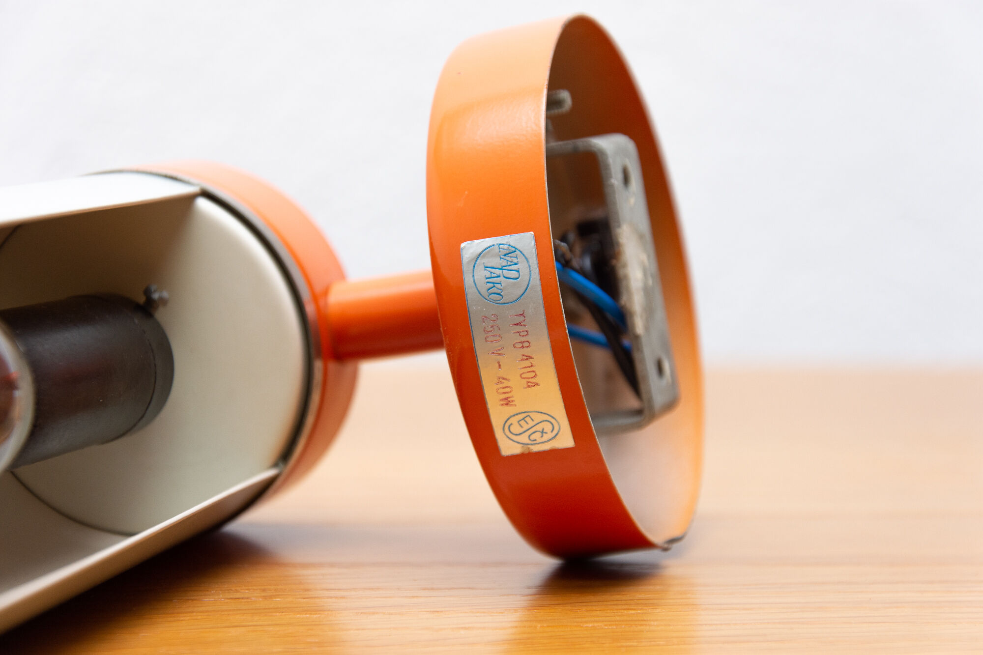 Mid century wall roller lamp by Josef Hurka for Napako, 1960´s