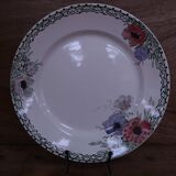 Round dish Terre de Fer Creil and Montereau "Madrid"