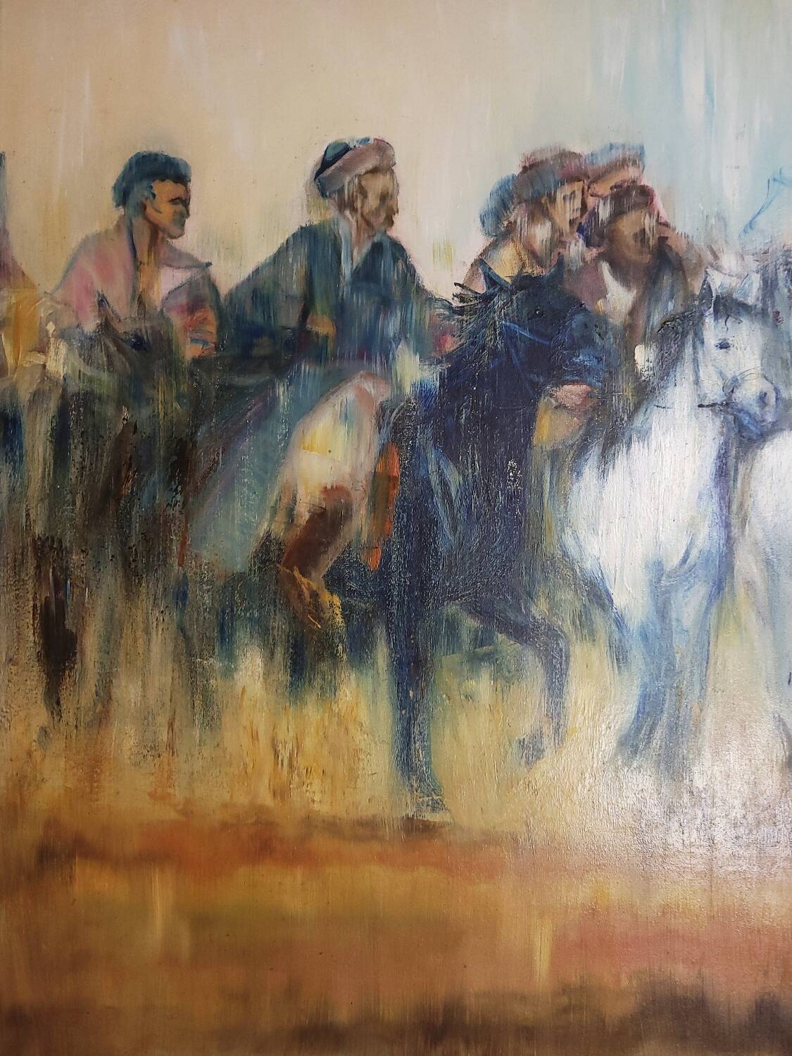 Painting – Riders & Horses, Béatrice Farge