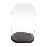 Oval bride and groom's globe, black base