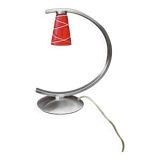 Curved retro-futuristic design lamp – Massive – 1990s