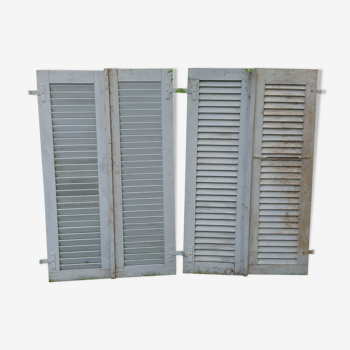 Set of 4 shutters in grey lasewood