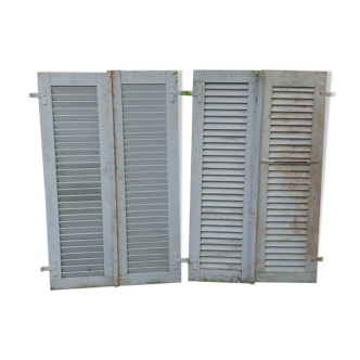 Set of 4 shutters in grey lasewood