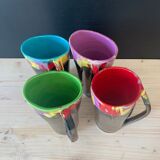 Multicolored cups Vallauris