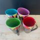 Multicolored cups Vallauris