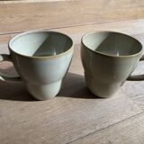 2 sandstone mugs