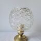 Brass and glass lamp